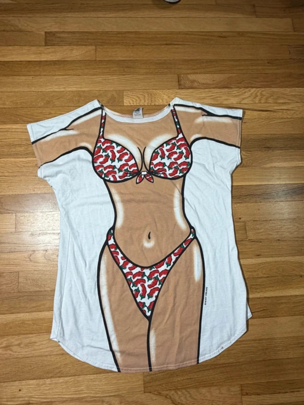Vintage Body Dreams Beach Body Cover-Up T-Shirt Size L